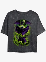 Disney Villains Maleficent Transform Girls Mineral Wash Crop T-Shirt