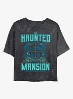 Haunted Mansion Collegiate Mineral Wash Girls Crop T-Shirt