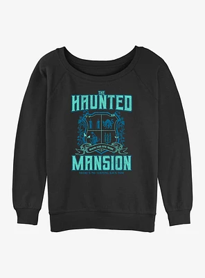 Haunted Mansion Collegiate Girls Slouchy Sweatshirt