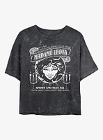 Haunted Mansion Madame Leota Knows All Mineral Wash Girls Crop T-Shirt