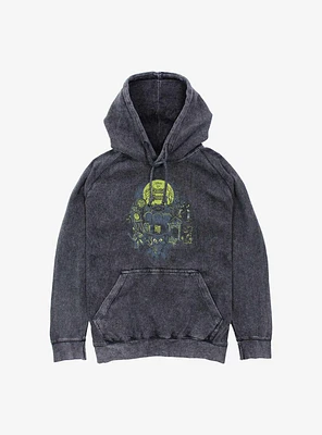 Haunted Mansion Montage Mineral Wash Hoodie