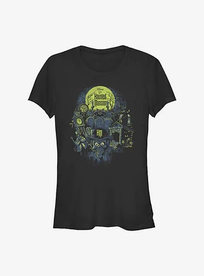 Haunted Mansion Montage Girls T-Shirt