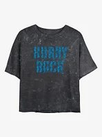 Haunted Mansion Hurry Back Mineral Wash Girls Crop T-Shirt