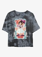 Haunted Mansion Tightrope Tie Dye Crop Girls T-Shirt