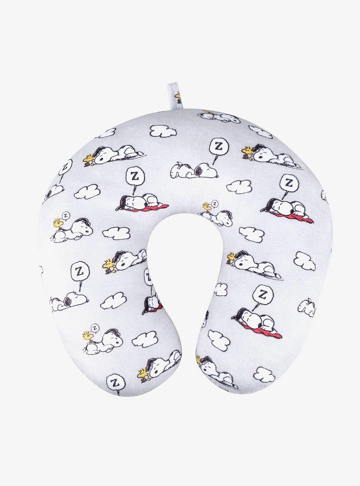 FUL Peanuts Snoopy and Woodstock Clouds Travel Neck Pillow