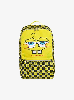 FUL SpongeBob SquarePants Checkered Big Face Backpack