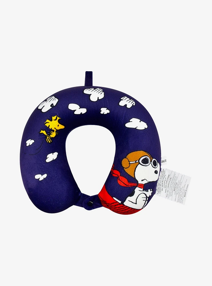 FUL Peanuts Snoopy Pilot & Woodstock Travel Neck Pillow