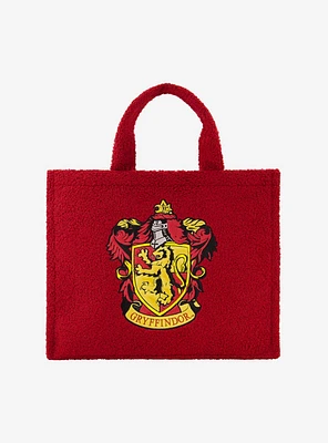 FUL Harry Potter Gryffindor Crest Sherpa Travel Tote with Trolley Strap