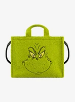 FUL The Grinch Big Face Sherpa Travel Tote with Trolly Strap