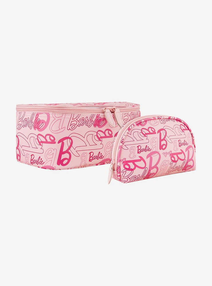 FUL Barbie 2-Piece Travel Cosmetic Bag Set