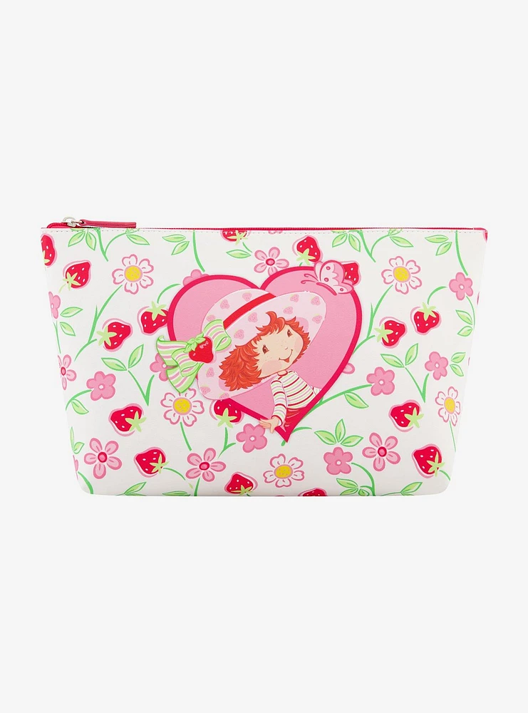 FUL Strawberry Shortcake Heart Trapezoid Cosmetic Bag