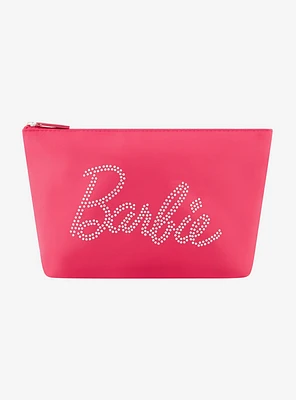 FUL Barbie Rhinestone Logo Cosmetic Bag