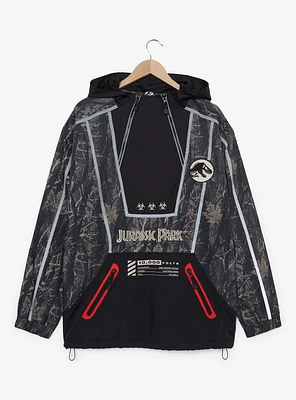 Jurassic Park Logo Quarter Zip Windbreaker Jacket — BoxLunch Exclusive