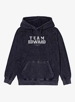 Twilight Team Edward Collegiate Font Mineral Wash Hoodie