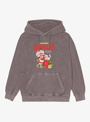 Strawberry Shortcake Vintage My Best Friend Is Sweet Mineral Wash Hoodie