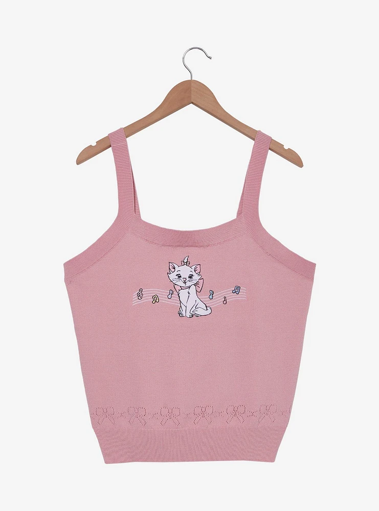 Disney The Aristocats Marie Music Notes Women's Plus Knit Tank - BoxLunch Exclusive
