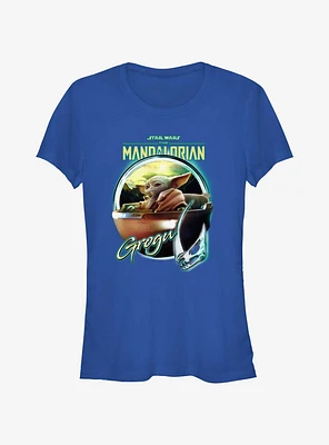 Star Wars The Mandalorian Grogu Chrome Girls T-Shirt