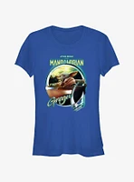 Star Wars The Mandalorian Grogu Chrome Girls T-Shirt