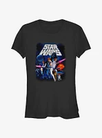 Star Wars Vintage Cast Poster Girls T-Shirt