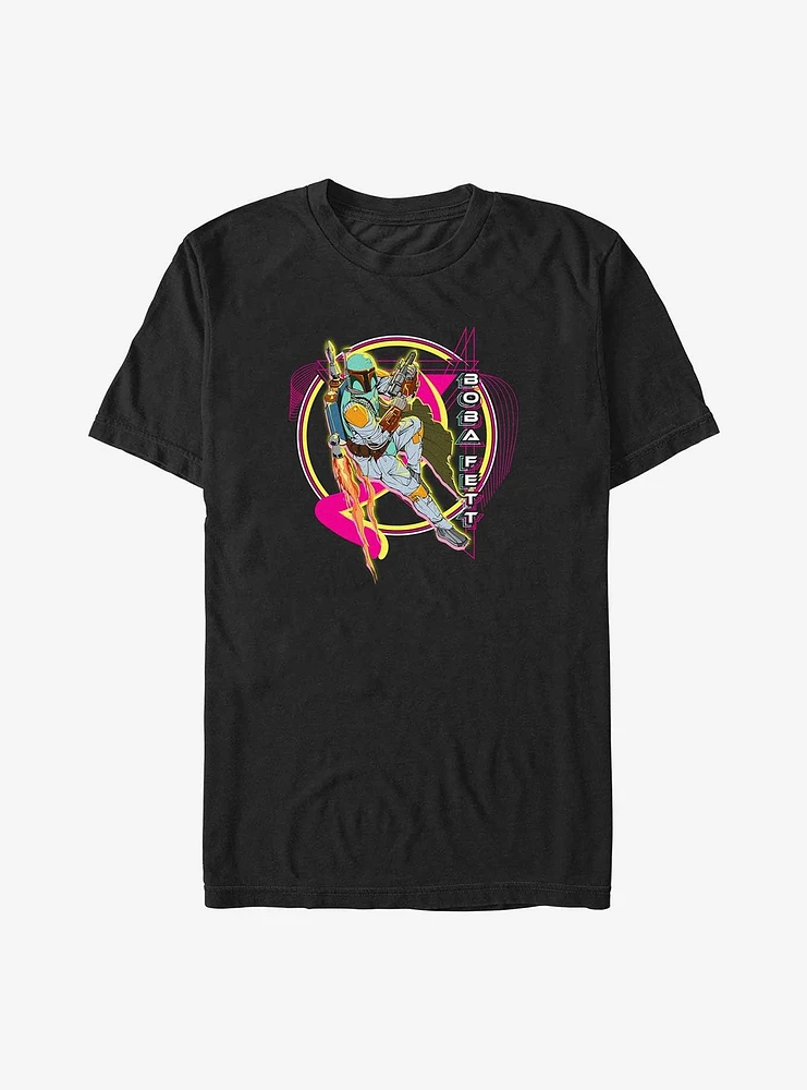 Star Wars Vaporwave Boba Fett T-Shirt