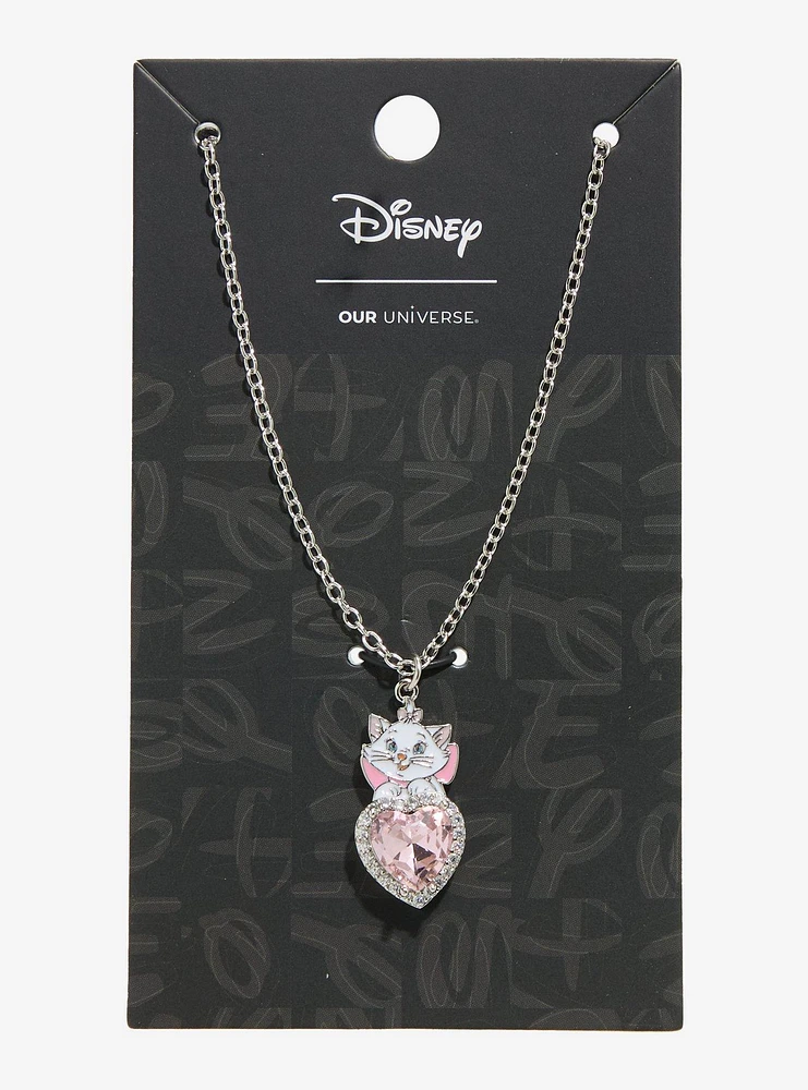 Disney The Aristocats Marie Rhinestone Heart Necklace - BoxLunch Exclusive