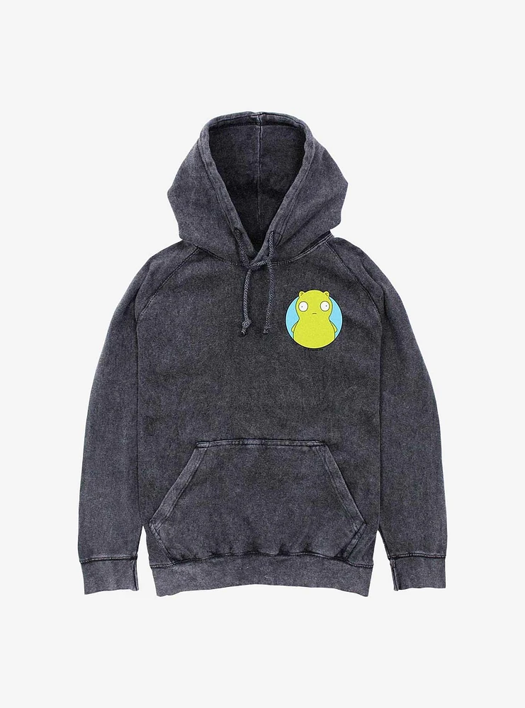 Bob's Burgers Kuchi Kopi Pocket Hit Mineral Wash Hoodie