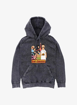 Bob's Burgers Group Up Mineral Wash Hoodie