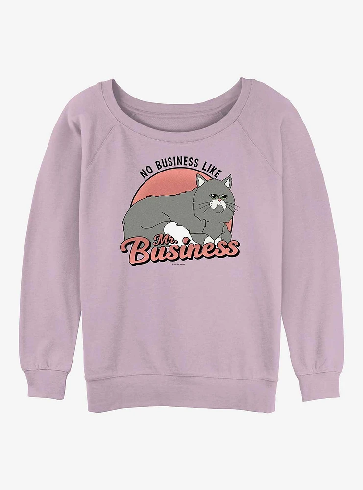 Bob's Burgers Mr.Business Girls Slouchy Sweatshirt