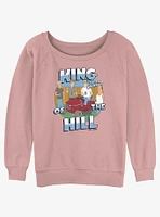 King of the Hill Whut Girls Slouchy Sweatshirt