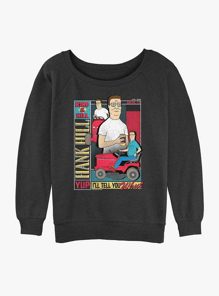 King of the Hill Hank Boxed Girls Slouchy Sweatshirt