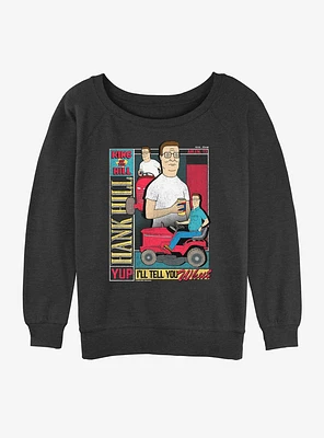 King of the Hill Hank Boxed Girls Slouchy Sweatshirt