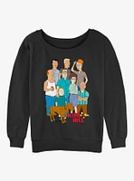 King of the Hill Clan Girls Slouchy Sweatshirt