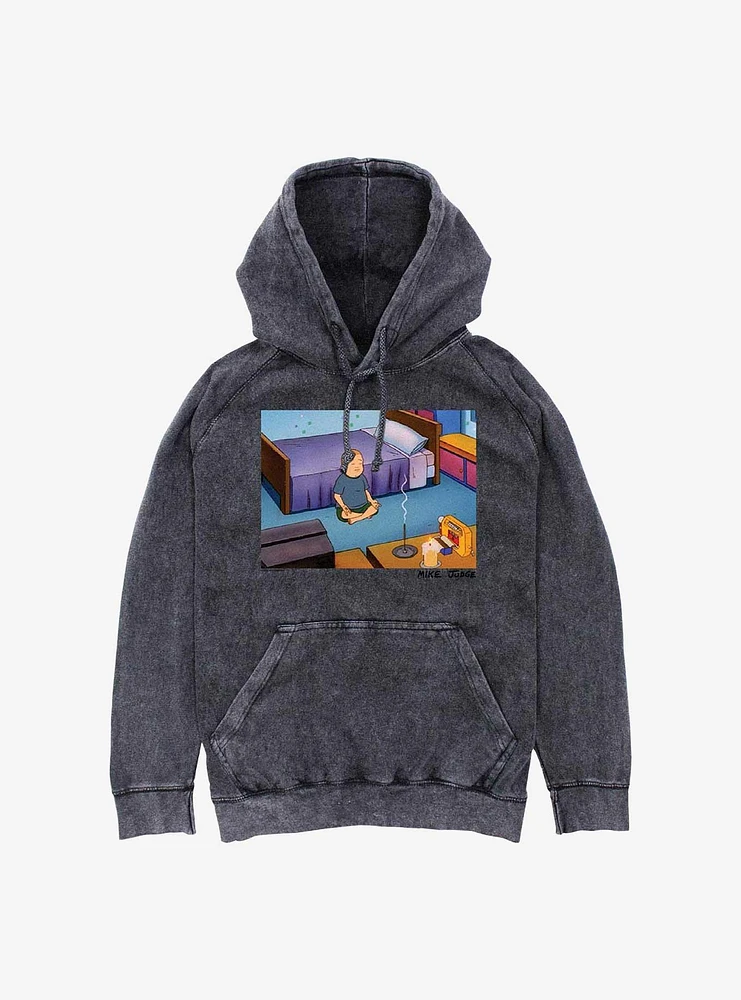 King of the Hill Bobby Meditating Mineral Wash Hoodie