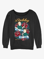 King of the Hill Bobby Tattoo Girls Slouchy Sweatshirt