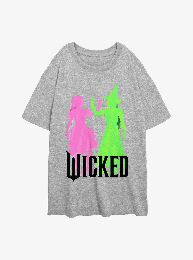 Wicked Witches Together Girls Oversized T-Shirt