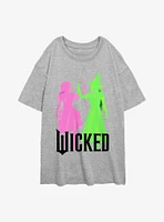 Wicked Witches Together Girls Oversized T-Shirt