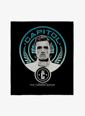 The World Of The Hunger Games Capitol Peeta Mellark Throw Blanket