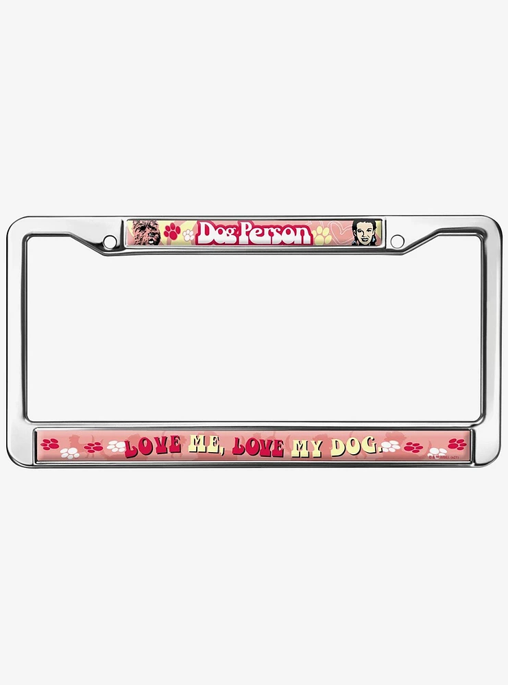 Wizard of Oz Dog Person Metal Frame License Plate