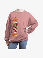 Bob's Burgers Stack Painting Girls Oversized Sweatshirt