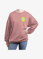 Bob's Burgers Kuchi Kopi Pocket Hit Girls Oversized Sweatshirt