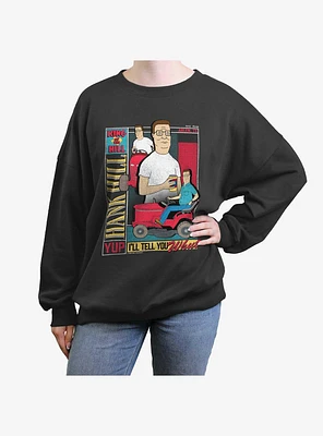 King of the Hill Hank Boxed Girls Oversized Sweatshirt