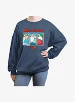 King Of the Hill Dads Girls Oversized Sweatshirt