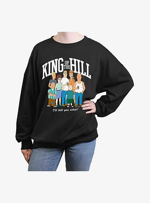 King of the Hill Group Athletic Girls Oversized Sweatshirt