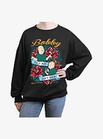 King of the Hill Bobby Tattoo Girls Oversized Sweatshirt