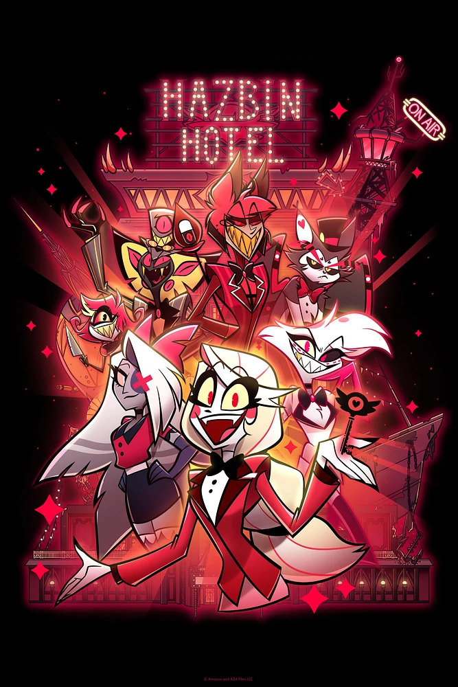 Hazbin Hotel Group Poster