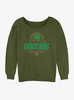 Wicked Emerald Oz Girls Slouchy Sweatshirt