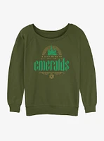 Wicked Emerald Oz Girls Slouchy Sweatshirt