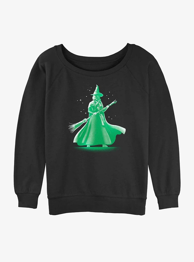 Wicked Elphaba Witch Girls Slouchy Sweatshirt