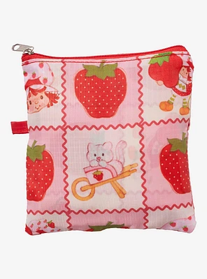 Strawberry Shortcake Patchwork Reusable Collapsible Tote Bag - BoxLunch Exclusive