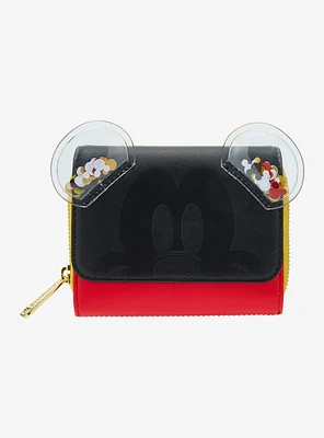 Loungefly Disney Mickey Mouse Confetti Ears Wallet- BoxLunch Exclusive